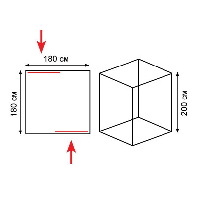 Палатка Tramp Cube 180 (желтый) Палатка Tramp Cube 180 (желтый)