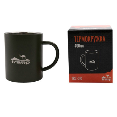 Tramp термокружка TRC-010.12, 400 мл (оливковый) Tramp термокружка TRC-010.12, 400 мл (оливковый)
