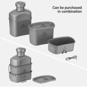Набор походной посуды CA2117 Titanium Canteen Mesh Kit