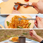 Набор столовых приборов CA2005 3-Piece Titanium Cutlery Set