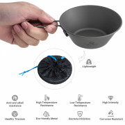 Чаша походная CA2013 300ml Titanium Sierra cup