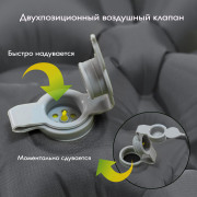 Коврик надувной Talberg AIR GREY MAT (192х58х5,серый)