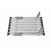 2403 MINI ALUNIUM TABLE L стол скл. алюм (серебристый)