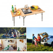 KingCamp 2022 Bamboo 7851G стол скл. Бамбук, алюм (51х78х30/40)