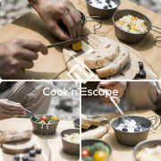 Набор столовых приборов CA2005 3-Piece Titanium Cutlery Set