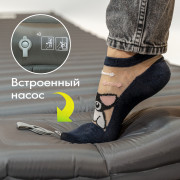 Коврик надувной Talberg LUXOR AIR GREY MAT (185х60х8, оливковый)