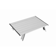 2403 MINI ALUNIUM TABLE L стол скл. алюм (серебристый)
