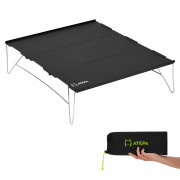 2101 ULMINI TABLE стол скл. алюм (черный)