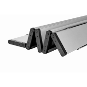2401 MINI ALUNIUM TABLE S стол скл. алюм (серебристый)